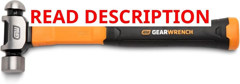 GEARWRENCH 16 oz Ball Pein Hammer Fiberglass