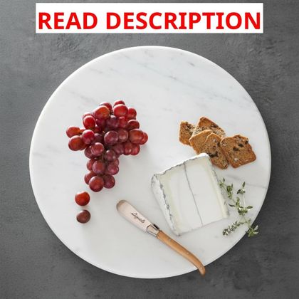 Reallnaive Round Marble Cheese Board 11.8"