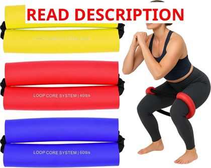 3 Pcs Resistance Bands 20/40/60 lbs