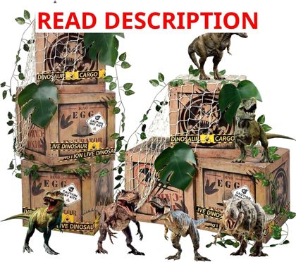Dinosaur Birthday Decor Boxes 12" 12" 12"