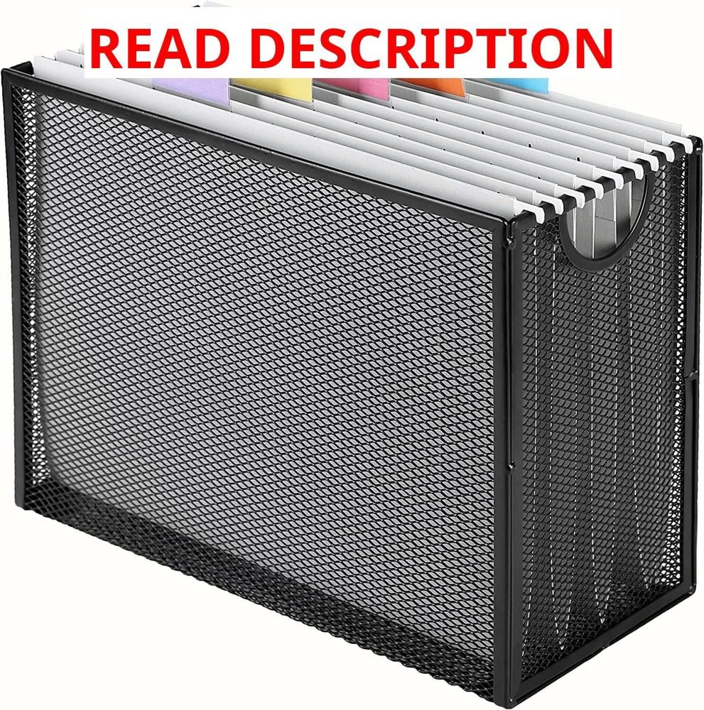 Sinboun Hanging File Organizer with 5 Folders
