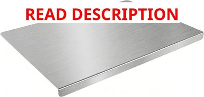 Stainless Steel Cutting Board with Lip 12x16