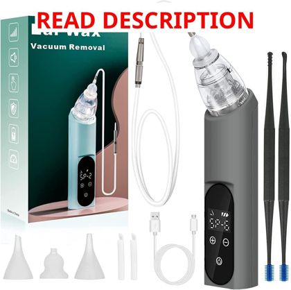 Ear Wax Vacuum Removal Tool w/ 6 Gear