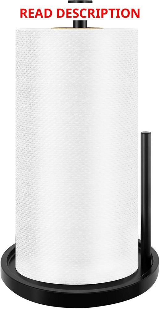 Stainless Steel Paper Towel Holder Black
