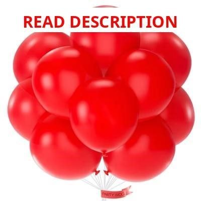 PartyWoo Balloons Red Matte 18 Inch 20 pcs