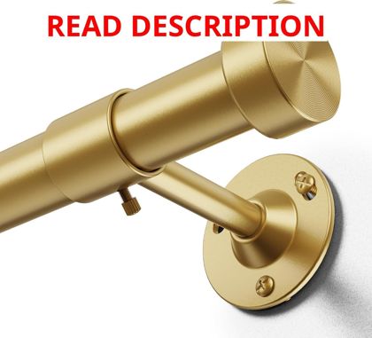 YaFex 32-120 in Gold Curtain Rods 1"