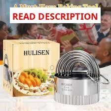 HULISEN Biscuit Cutter Set (3) Round Cookies