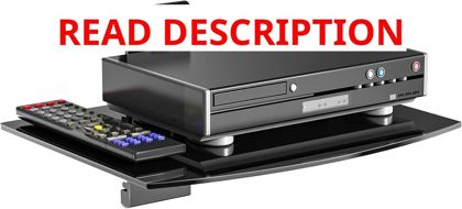 WALI Floating TV Shelf 1 Tier Black (CS201B)