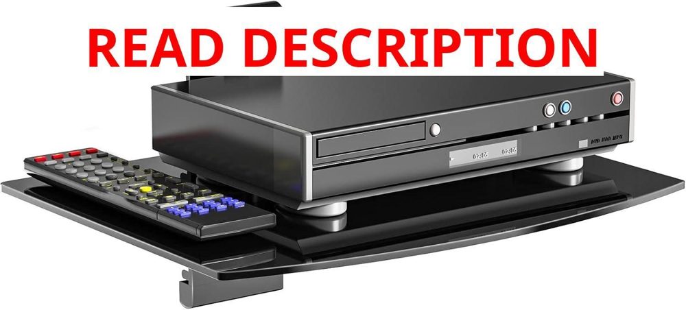 WALI Floating TV Shelf 1 Tier Black (CS201B)