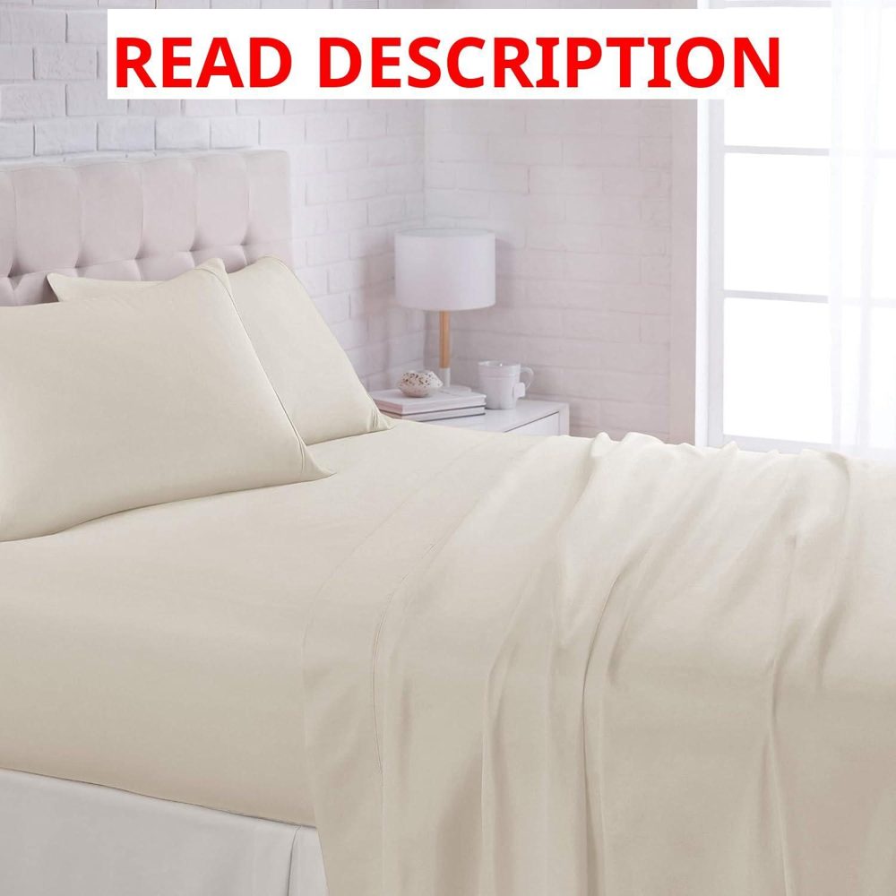 Amazon Basics Microfiber 4-Pc Sheet Set