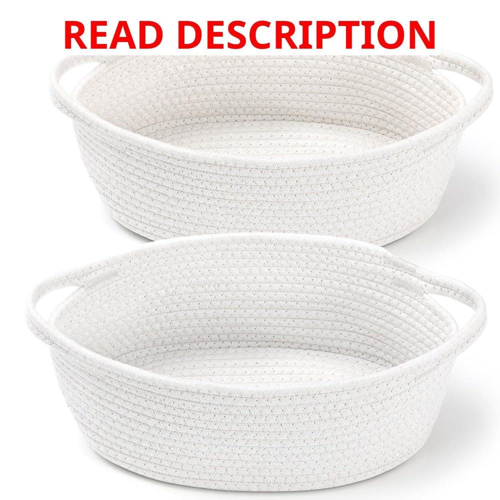 Woven Basket with Gift Bags White 12x8x5