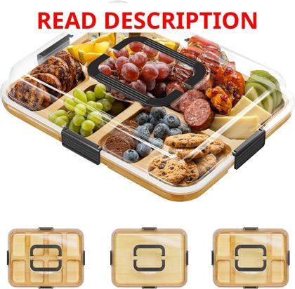 SpaceAid Charcuterie Board with Clear Lid