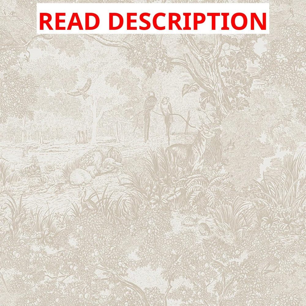 Heroad Peel & Stick Beige Floral Wallpaper