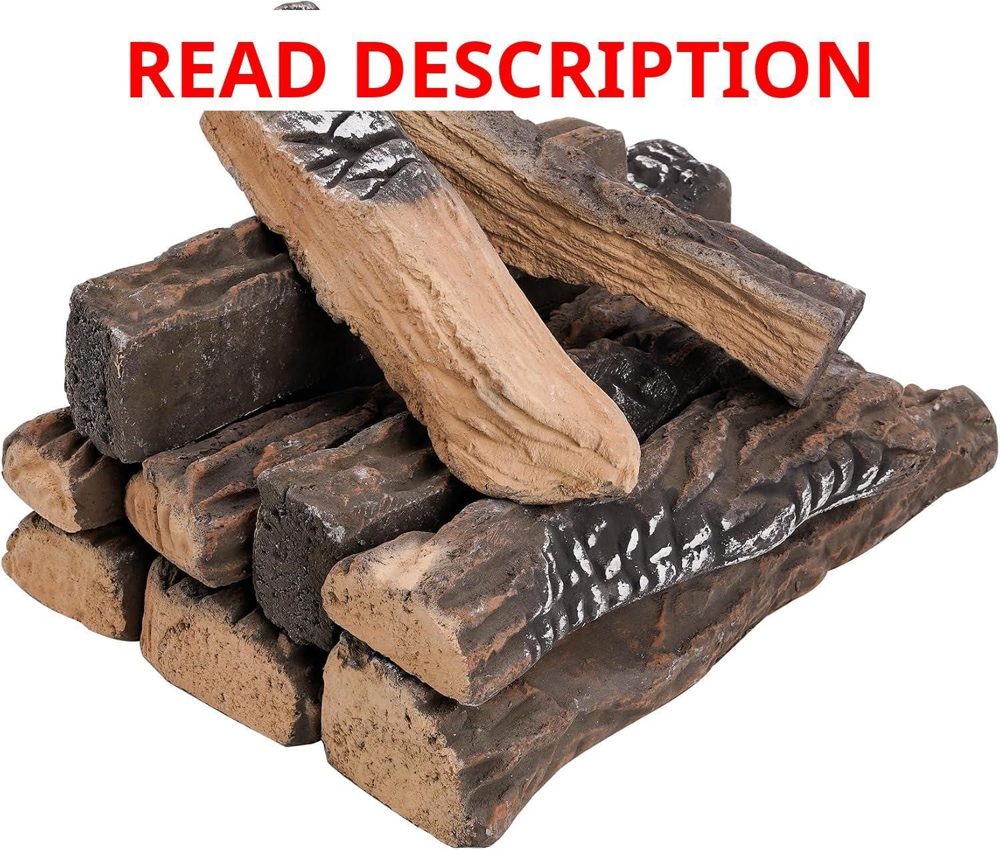 Skyflame Ceramic Logs for Gas Fireplace