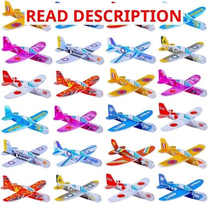 Manmel 50 Pcs Foam Gliders Planes Toys