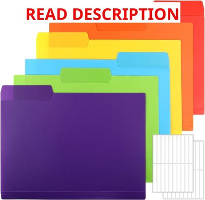 EOOUT 30pcs Colored File Folders (9" 11.6")