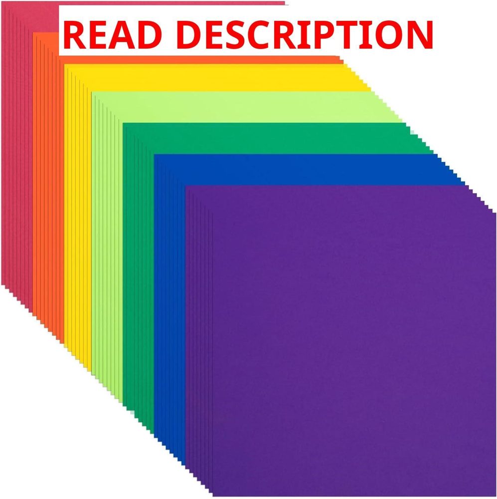 Construction Paper 12x12 70 Sheets (7 Color)