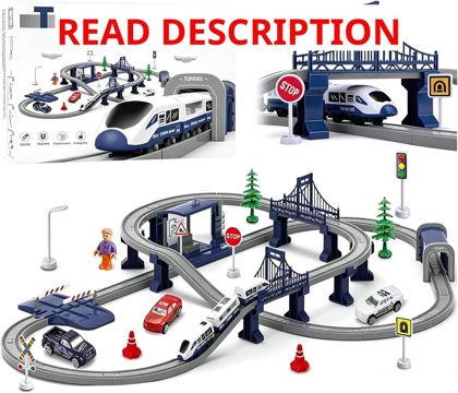 Wdmiya Train Sets for Boys 4-7 104 Pcs Trains
