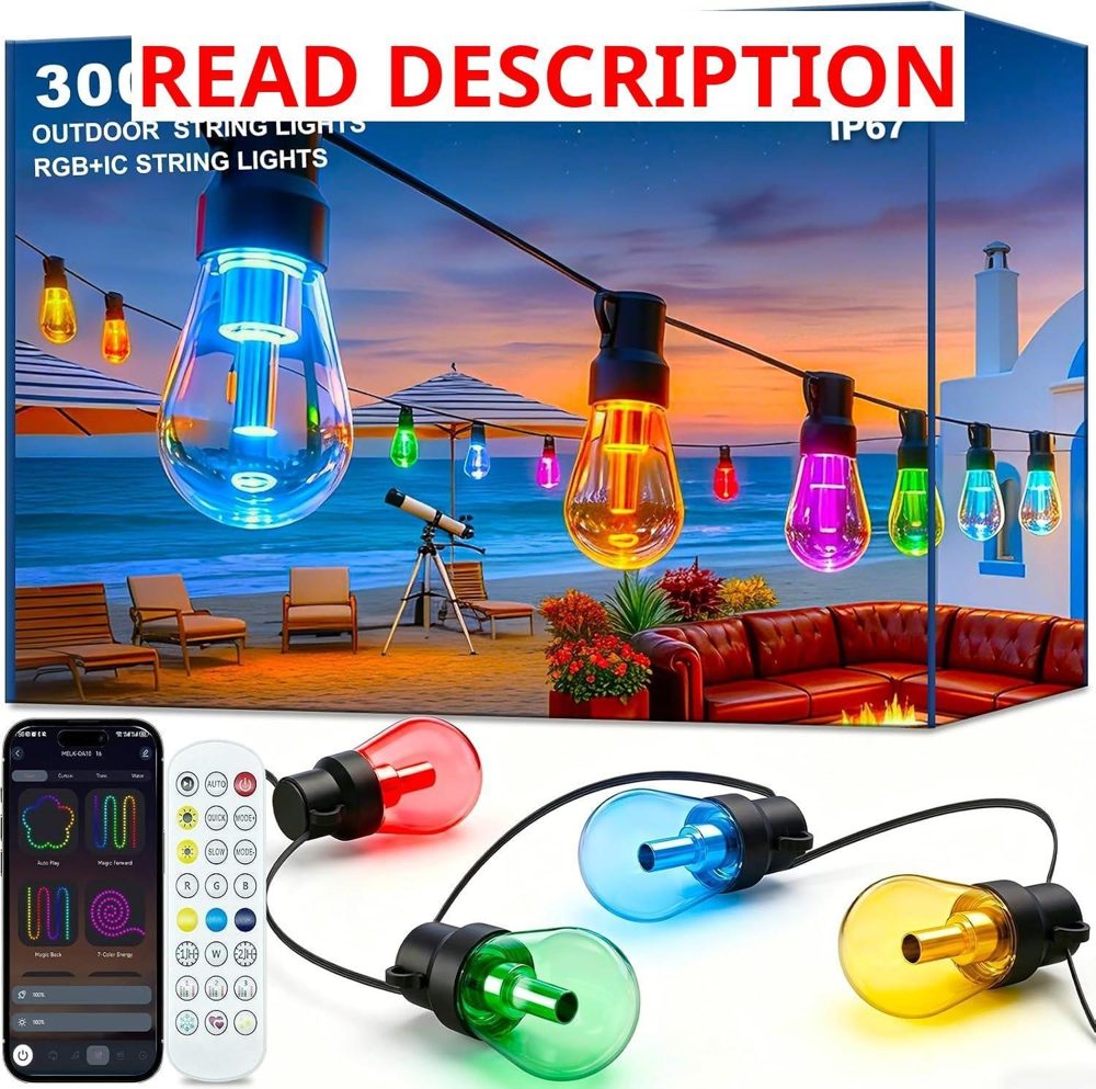 RGB+IC Outdoor String Lights Dimmable LEDs