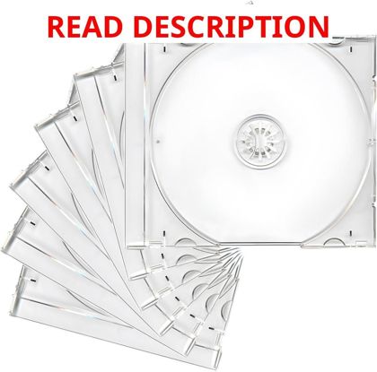 6 PCs Clear CD Jewel Case 10mm Thick
