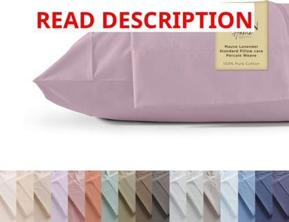 Linen Home Queen Pillowcases Set 100% Cotton