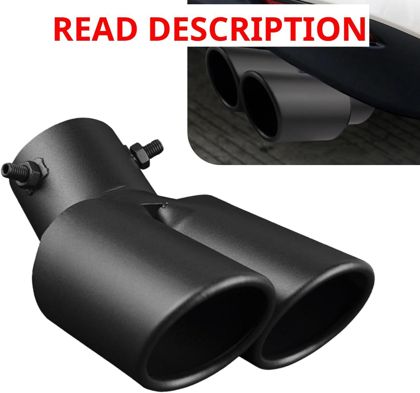 Dual Exhaust Tips Stainless 2.48" Outlet