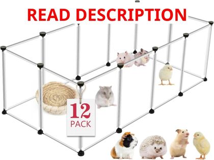 VISCOO 12 Panels Small Animals Playpen 48"
