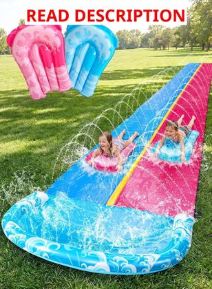 JOYIN 32.5FT Water Slide with 2 Boards (Blue)