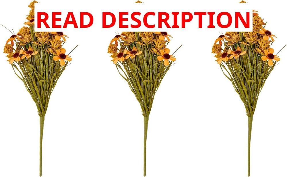 17" Fall Black-Eyed Susan & Grass Spray Set