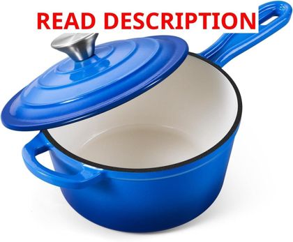 Onader 2-Qt Enameled Cast Iron Saucepan