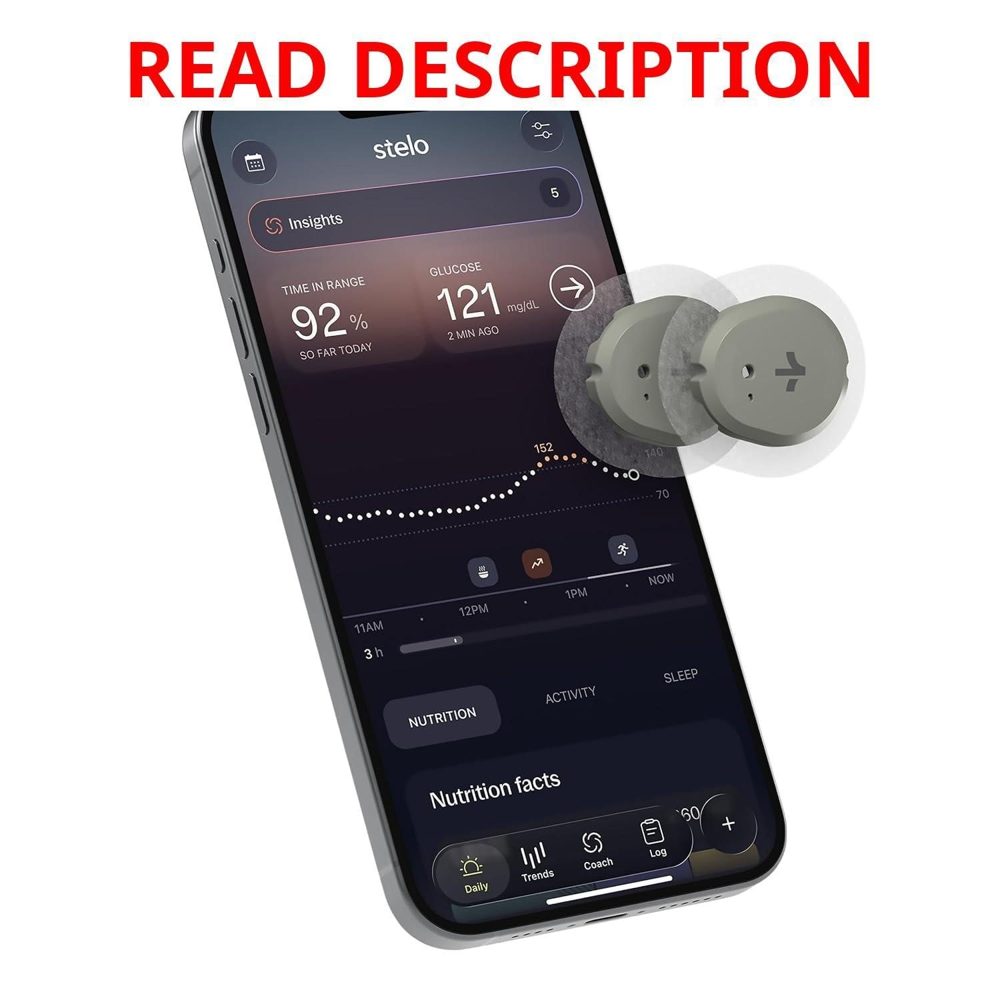 Stelo Glucose Biosensor & App - 2-Pack