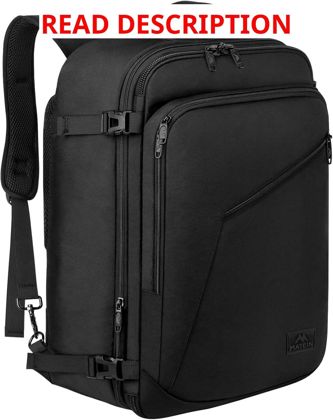 MATEIN Carry-On Backpack 40L Black