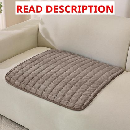 Fuzzy Dog Couch Cover Non-Slip Brown