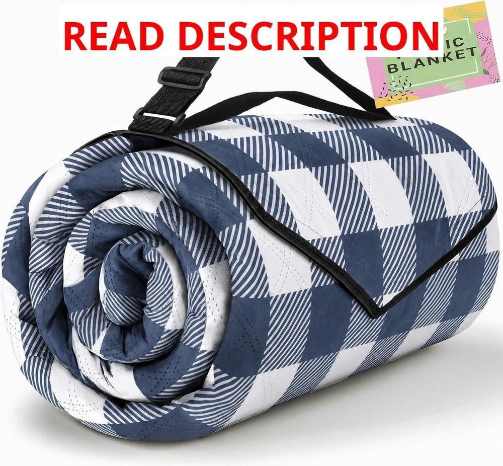 TigeJoy XL Picnic Blanket 80x80