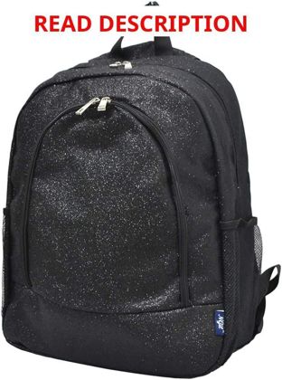 NGIL Canvas School Backpack (Glitter-Black)