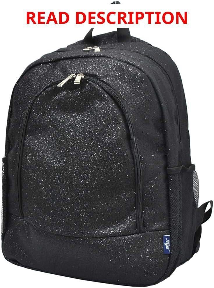 NGIL Canvas School Backpack (Glitter-Black)