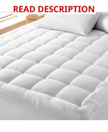 Bare Home Cotton Mattress Pad Twin XL - White