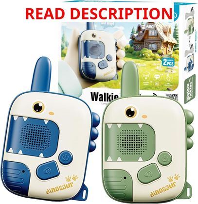 Dino Walkie Talkies for Kids 2 Pack Toys