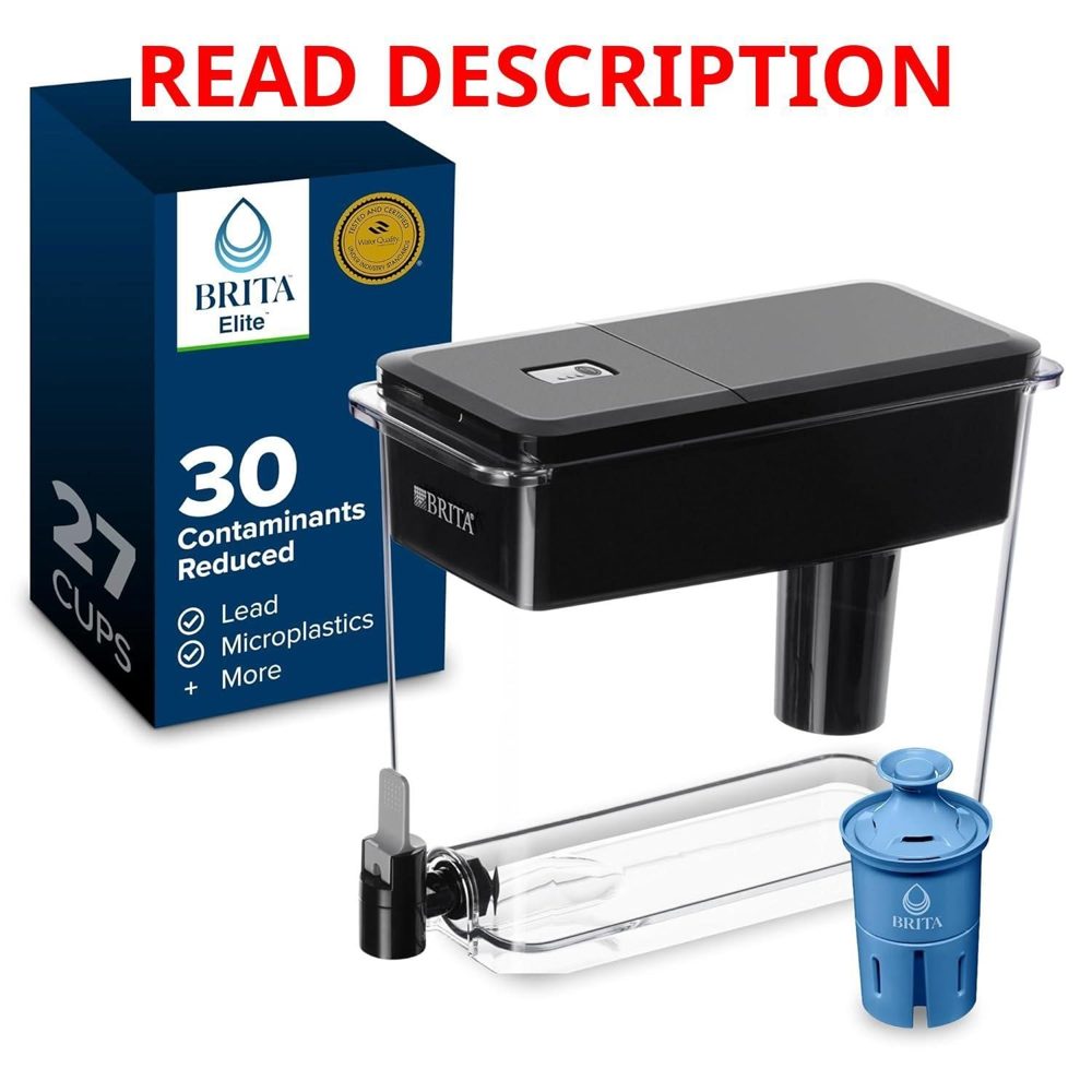 Brita XL 27-Cup Pitcher with Filter Black
