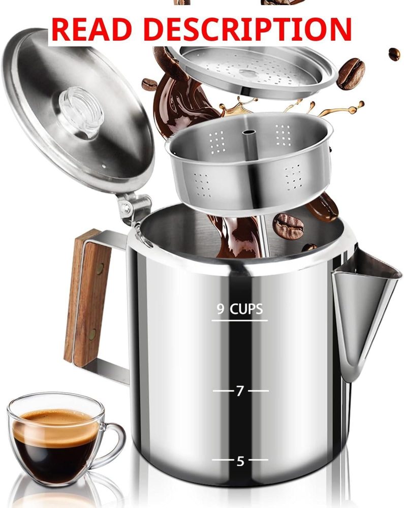 Coffee Maker 9-Cup Percolator 304 Pot