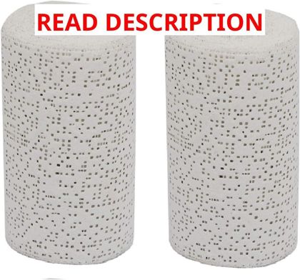 Fermus 2 Pack Plaster Gauze Bandage 2 Rolls