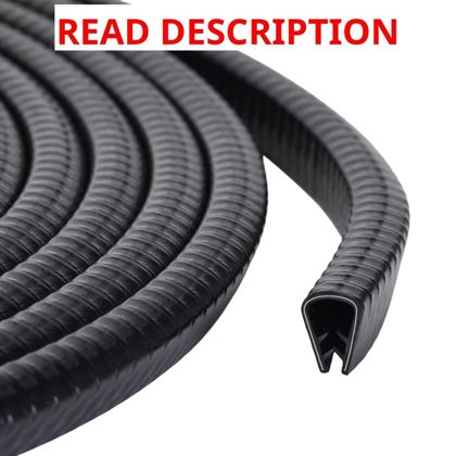 U-Shape Edge Trim with Clips 25ft