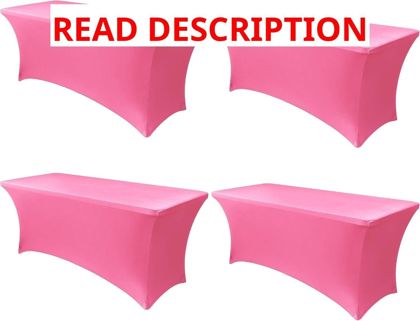 Obstal 6ft Spandex Table Cover 4 Pack