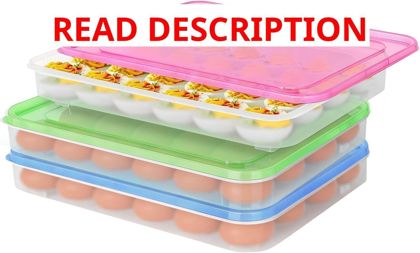 77L Deviled Egg Containers with Lid Set of 3