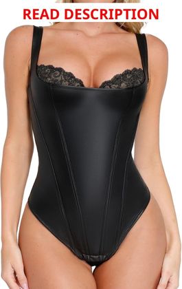 Popilush Shapewear Bodysuit Lace Corset