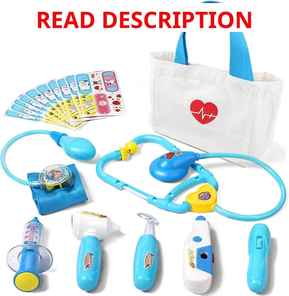 Liberry Doctor Kit for Toddlers 3-5 Blue