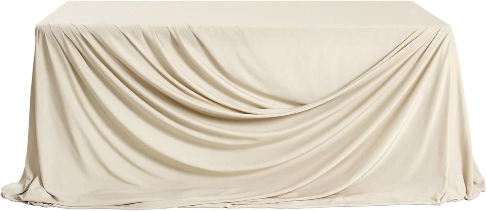 Lings Moment Cappuccino Velvet Tablecloth 9x11