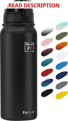 Fanhaw 20oz Insulated Bottle with Dust Lid
