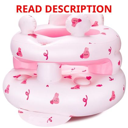Inflatable Baby Seat 3-36 Months Pink Bunny