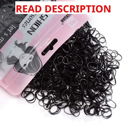 Youxuan 1000-Pack Elastic Hair Ties Black